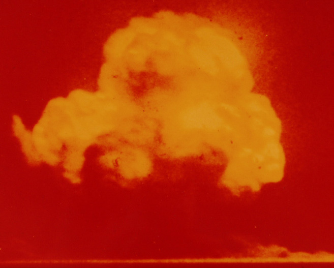 Jack Aeby's famous color photograph of the Trinity test